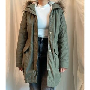 Abercrombie Military Parka coat jacket